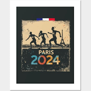 Paris 2024, sprint race Posters and Art